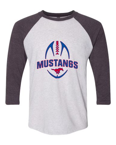 Pearce Mustangs Football #5 Women's Baseball T-Shirt