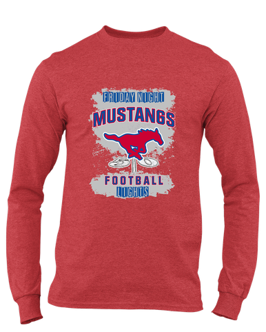 Pearce Mustangs Football #6 Men's Premium LS T-Shirt