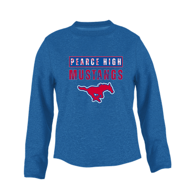 Pearce Mustangs Mascot #9 Women's Sweatshirt