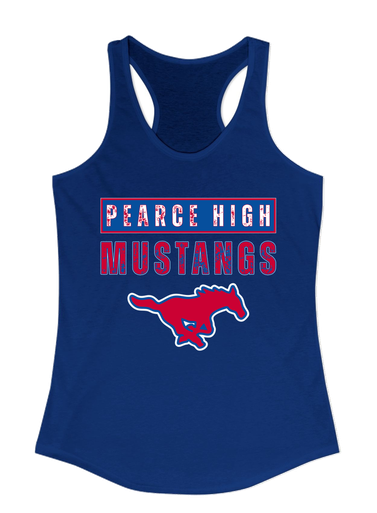 Pearce Mustangs Mascot #9 Women's Tank Top