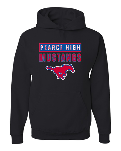 Pearce Mustangs Mascot #9 Men's Premium Hoodie