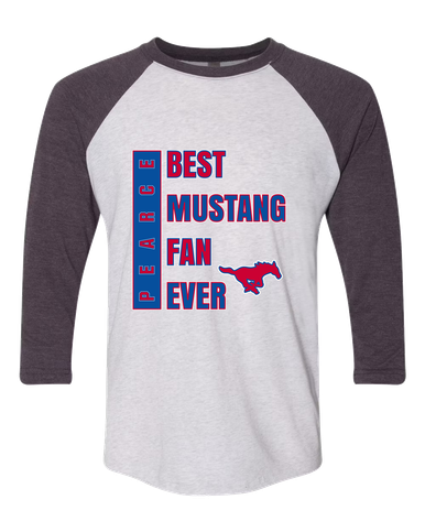 Pearce Mustangs Best Mustang Fan Men's Baseball T-Shirt