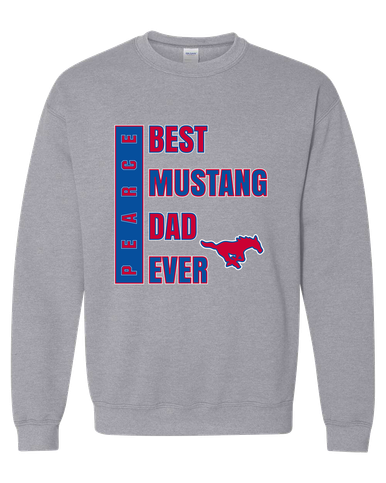 Pearce Mustangs Best Mustang Dad Men's Sweatshirt