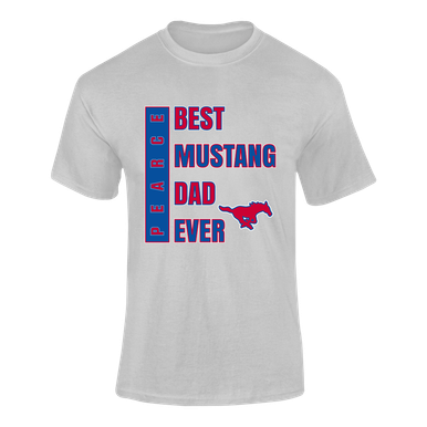 Pearce Mustangs Best Mustang Dad Men's SS T-Shirt