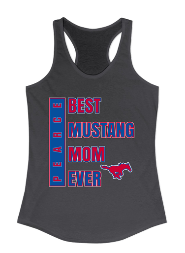 Pearce Mustangs Best Mustang Mom Women's Tank Top