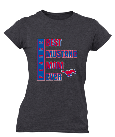 Pearce Mustangs Best Mustang Mom Women's Premium SS T-Shirt