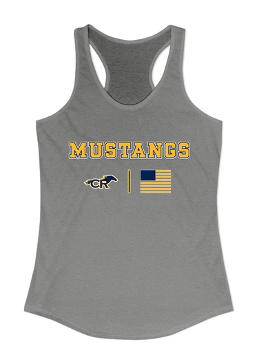 Cypress Ranch Mustangs Team Colors Flag Women's Tank Top