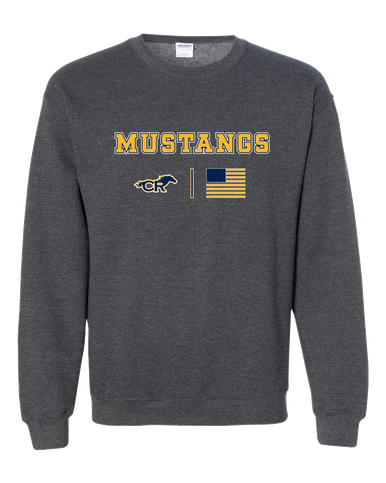 Cypress Ranch Mustangs Team Colors Flag Men's Sweatshirt