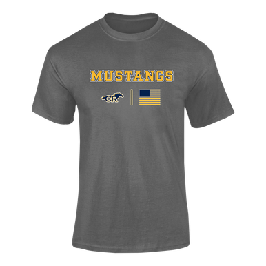Cypress Ranch Mustangs Team Colors Flag Men's SS T-Shirt