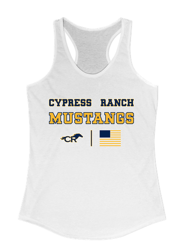 Cypress Ranch Mustangs Spirit Flag Women's Tank Top
