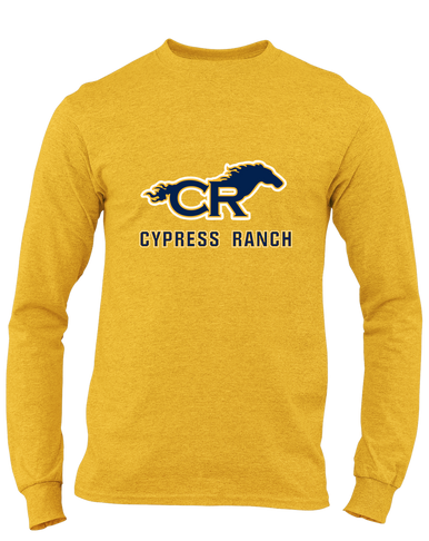 Cypress Ranch Mustangs Mascot #2 Men's LS T-Shirt