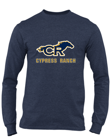 Cypress Ranch Mustangs Mascot #2 Men's Premium LS T-Shirt