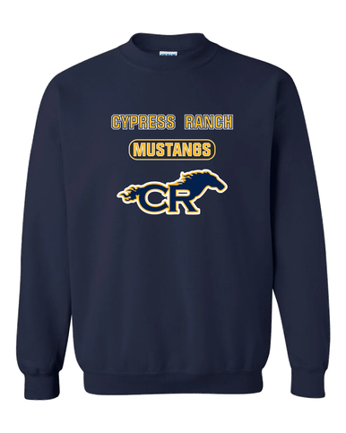Cypress Ranch Mustangs Mascot #3 Men's Sweatshirt