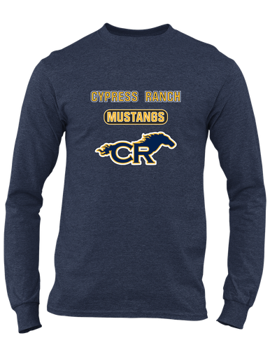Cypress Ranch Mustangs Mascot #3 Men's LS T-Shirt
