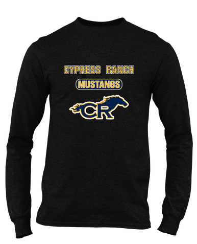 Cypress Ranch Mustangs Mascot #3 Men's Premium LS T-Shirt