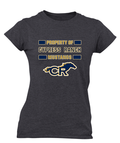 Cypress Ranch Mustangs Property Of Women's SS T-Shirt