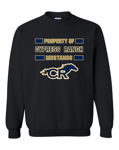 Cypress Ranch Mustangs Property Of Men's Sweatshirt