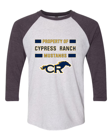 Cypress Ranch Mustangs Property Of Men's Baseball T-Shirt