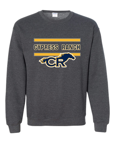 Cypress Ranch Mustangs Mascot #4 Men's Sweatshirt