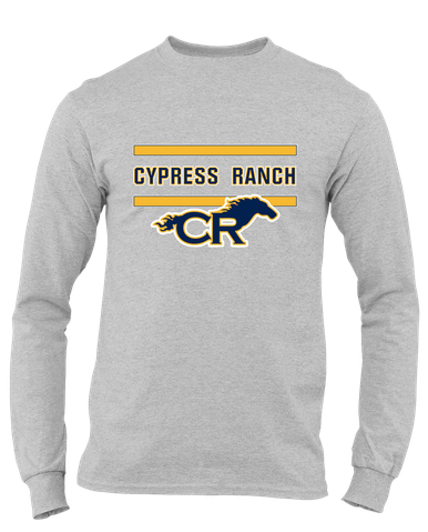 Cypress Ranch Mustangs Mascot #4 Men's Premium LS T-Shirt