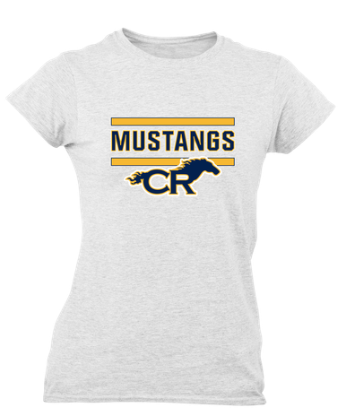 Cypress Ranch Mustangs Mascot #5 Women's Premium SS T-Shirt