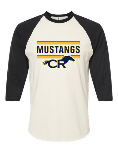 Cypress Ranch Mustangs Mascot #5 Men's Baseball T-Shirt