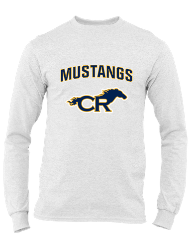 Cypress Ranch Mustangs Mascot #6 Men's LS T-Shirt