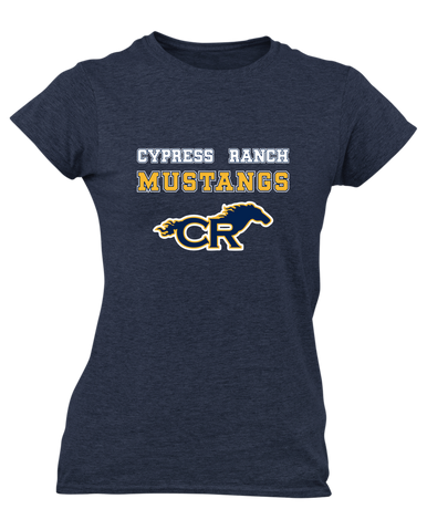 Cypress Ranch Mustangs Spirit Women's SS T-Shirt