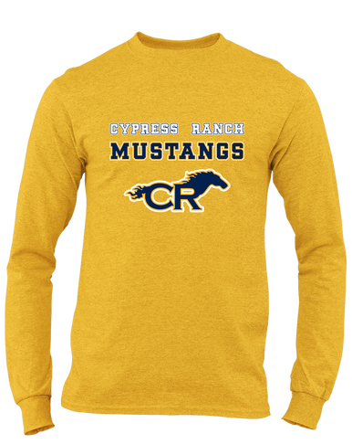 Cypress Ranch Mustangs Spirit Men's LS T-Shirt