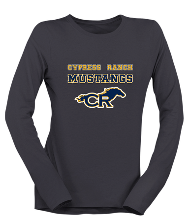 Cypress Ranch Mustangs Spirit Women's Premium LS T-Shirt