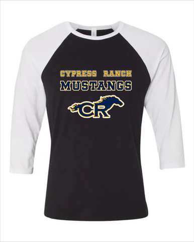 Cypress Ranch Mustangs Spirit Men's Baseball T-Shirt