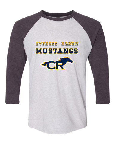 Cypress Ranch Mustangs Spirit Women's Baseball T-Shirt