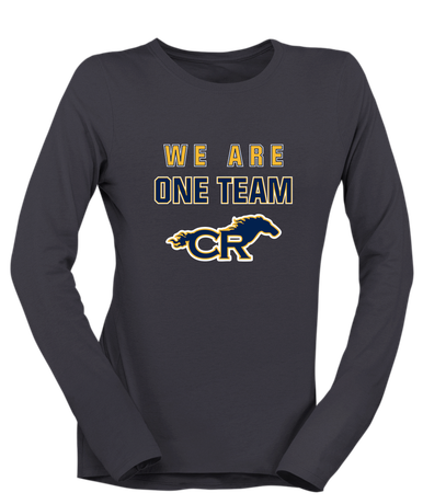 Cypress Ranch Mustangs We Are One Team Women's LS T-Shirt