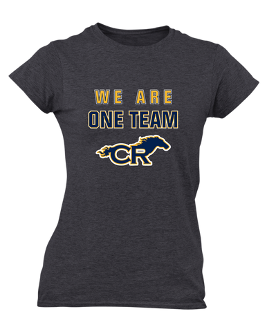 Cypress Ranch Mustangs We Are One Team Women's SS T-Shirt