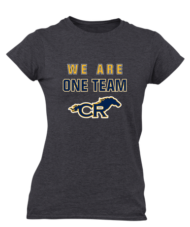Cypress Ranch Mustangs We Are One Team Women's Premium SS T-Shirt