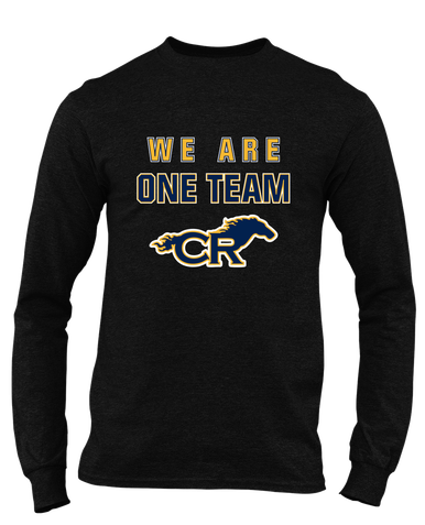 Cypress Ranch Mustangs We Are One Team Men's LS T-Shirt