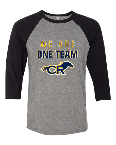 Cypress Ranch Mustangs We Are One Team Men's Baseball T-Shirt