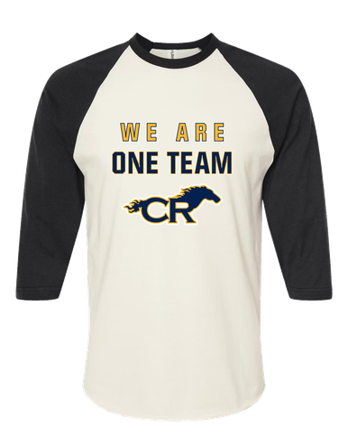 Cypress Ranch Mustangs We Are One Team Women's Baseball T-Shirt