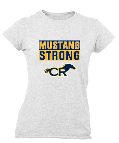 Cypress Ranch Mustangs Strong #1 Women's SS T-Shirt