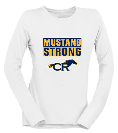 Cypress Ranch Mustangs Strong #1 Women's LS T-Shirt