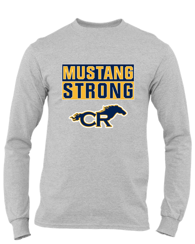 Cypress Ranch Mustangs Strong #1 Men's LS T-Shirt