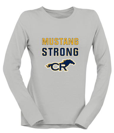 Cypress Ranch Mustangs Strong #2 Women's Premium LS T-Shirt