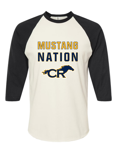 Cypress Ranch Mustangs Nation #2 Women's Baseball T-Shirt