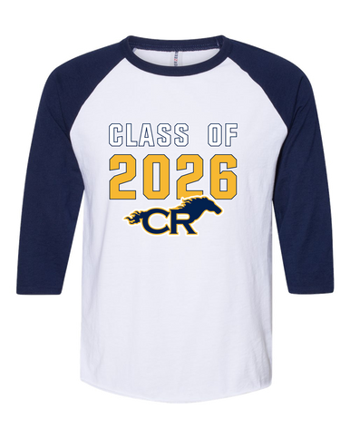 Cypress Ranch Mustangs Class of 2026 Women's Baseball T-Shirt