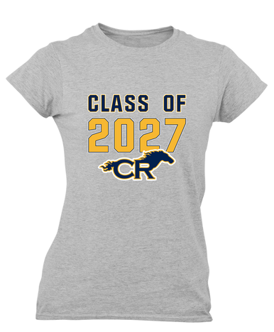 Cypress Ranch Mustangs Class of 2027 Women's Premium SS T-Shirt