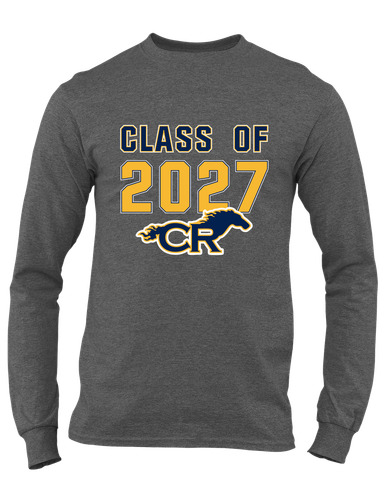 Cypress Ranch Mustangs Class of 2027 Men's LS T-Shirt