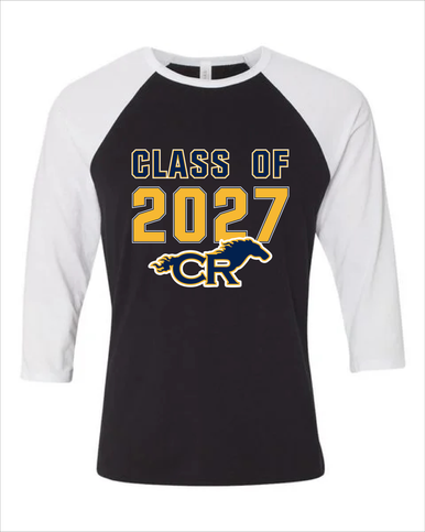 Cypress Ranch Mustangs Class of 2027 Women's Baseball T-Shirt