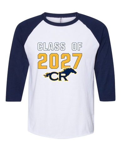 Cypress Ranch Mustangs Class of 2027 Men's Baseball T-Shirt