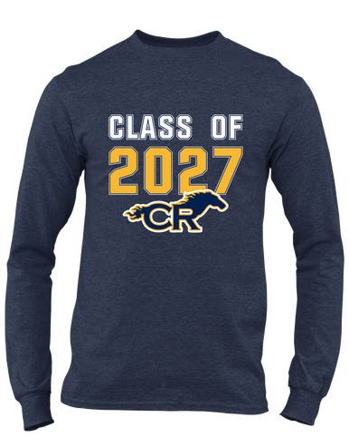 Cypress Ranch Mustangs Class of 2027 Men's Premium LS T-Shirt