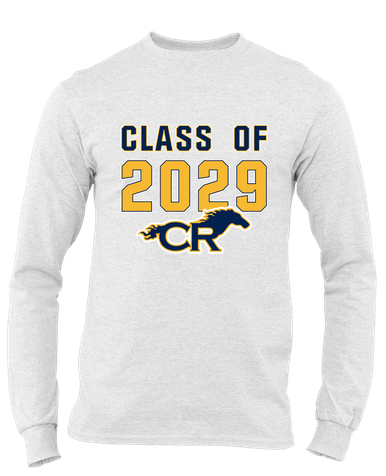 Cypress Ranch Mustangs Class of 2029 Men's LS T-Shirt